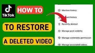How to recover a deleted video on TikTok