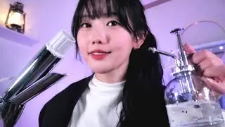 [sub✔️]ASMR sister hair styling role play (hair straightener, hair brush)