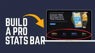 How to Create a Modern Dynamic Stats Bar in WordPress using Elementor Pro | Portfolio Tutorial 2026