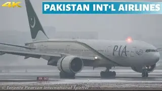 Powerful Reverse Thrust Of PIA's 777-240(LR) [AP-BGY] | Arrival (Toronto Pearson) 2/2/2020