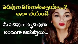 పెదవులు పగిలిపోతున్నాయా ...? మృదువైన పెదవులు కోసం ఇలా చేయండి  Winter Health Care On Lips