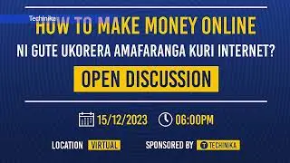 Digital Discourse 11: Ni gute ukoresha murandasi ngo ukorere amfaranga?