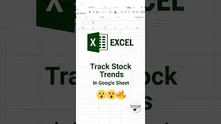 Track Stock Trends in Google sheet |#education #googlesheets #share #stockmarket #accounting #job