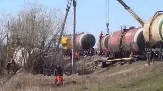 Крушение состава в п. Ключи Омской области.