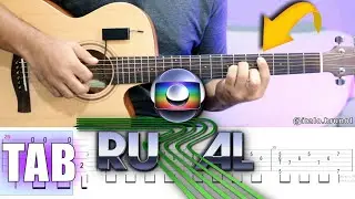 Como Tocar Abertura do Globo Rural - Violão Fingerstyle | Tutorial TAB