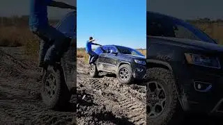 The things you do to get a jeep out of the mud......