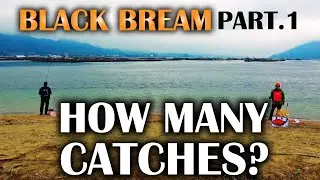 Unheard of 100 black bream challenge!   First part　On the beach    Amazing results of "JO ON NERIE"