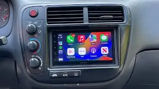 99-00 HONDA CIVIC DOUBLE DIN RADIO INSTALL