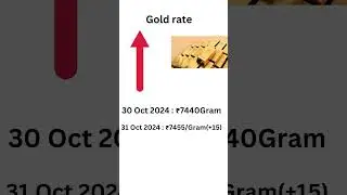 31 Oct 2024 Today Gold and Silver rate #stockmarket #sharemarket #gold #silveranalysis#stocks #money