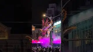 Taipei 2024 Lantern Festival Dragon display in Ximen station