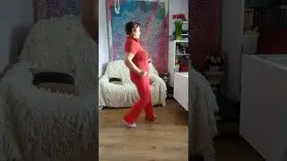 Аэробика. Связка 1 под музыку, спиной