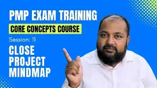 Mindmap on Close project or phase | Project Integration Management | PMP EXAM 2023