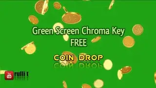 Green Screen - COIN DROP animation 🔊 Chroma key