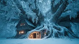 The Witchwood Snowbound Cabin 🎶 Medieval Celtic Winter Ambience for Study & Deep Focus