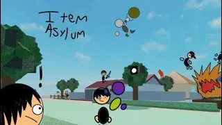 Playing item asylum with my friends on Roblox