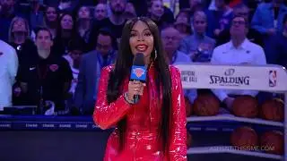 Ashanti Performs National Anthem (Madison Square Garden)