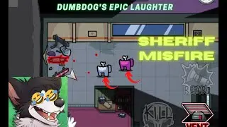 DumgDog could not control his laughter as Sheriff misfire happens | Morning Lobby Fun clips :)