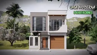 LINDA CASA 7 X 20 MTS | VIVIENDA UNIFAMILIAR 2 NIVELES| 8 RECAMARAS | GARAJE, ETC.