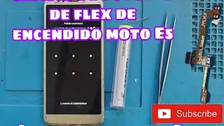 cambiar botón a flex de moto E5 o similares