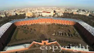 музей артиллерии в Петербурге. Аэросъемка.