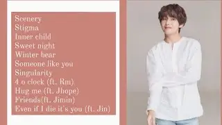 bts v playlist • happy birthday v ~