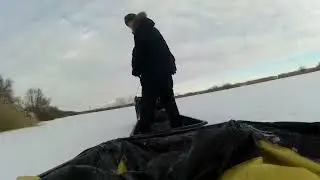Мотобуксировщк Алабай, первый выезд.