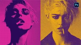 CÓMO hacer HALFTONE EFFECT DESIGN - PHOTOSHOP - TUTORIAL - RÁPIDO Y FÁCIL💯