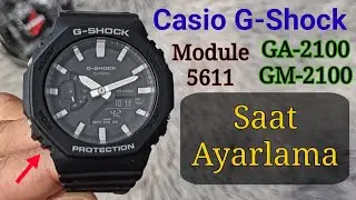 Casio G-Shock GA-2100 GM-2100 5611 Saat Ayarlama Analog ve Dijital (Türkçe 🇹🇷)