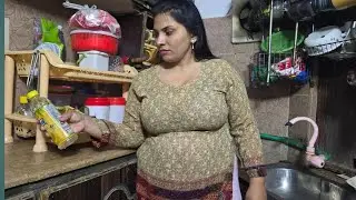 Village Girl Kitchen Cleaning Routine 🌾✨