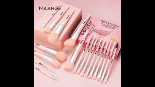 Juego De 18 Brochas Pincel De Maquillaje Profesional Maange