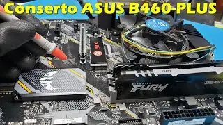 ASUS TUF Gaming B460-Plus não gera vídeo. Resolvido. [ASUS Motherboard no video. Fully Repaired].