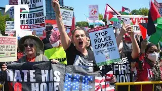 LIVE: Pro-Palestinian protest in Chicago during DNC