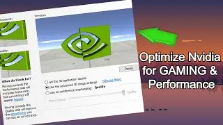 Optimize Nvidia Control Panel For GAMING & Performance