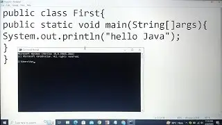 How to creat a java program and Run first program // #kshightech #java #programming