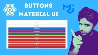Buttons Material UI | React JS Tutorial for Beginners