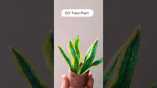 DIY Mini Fake Plant 🪴 #shorts