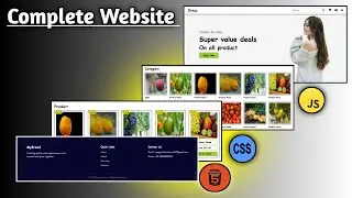 How To Create A Responsive E-commerce Website Using HTML  And CSS  Only | Jobe Ready Project