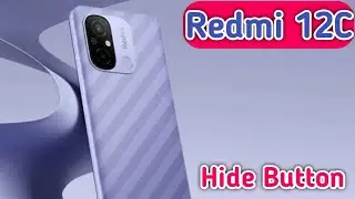 How To Hide Navigation Button In Redmi 12C, Hide Back Button Setting In Redmi 12C,
