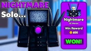 I FINALLY Beat NIGHTMARE In Toilet Tower Defense!