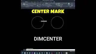 how to make center mark in autocad