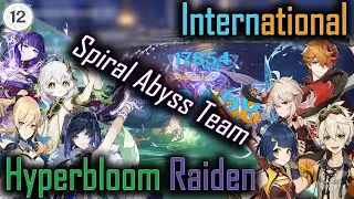 NEW Genshin Impact 3.7 Spiral Abyss Floor 12 - Hyperbloom Raiden & International (9 Stars)