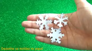 Como fazer floco de neve em eva