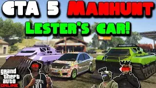 GTA 5 MANHUNT - Declasse Asea VS Scarab Tanks ft. 