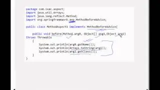 Spring Chapter 15 - AOP(HelloWorld Example with before Advice)