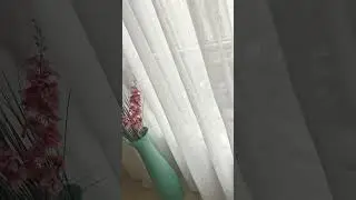Тюль льон молочний