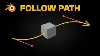 Object FOLLOW PATH in Blender + Fix Problem