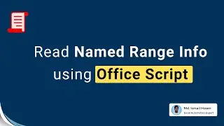 2. Read Named Range Info Using Office Scripts