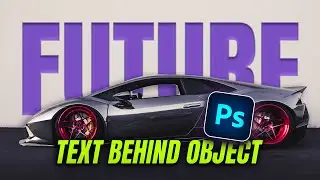 Text behind object | Photoshop Text Effect | Photoshop Tutorial