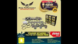RAMADAN SPECIAL OFFER 25‼️8990AED Stroker Kit Billet Offer for Nissan TB48 114/118/120mm