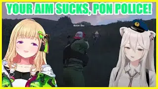 Akirose taunting Botan's aim must end well [holoGTA + Calli, Ollie and Subaru]